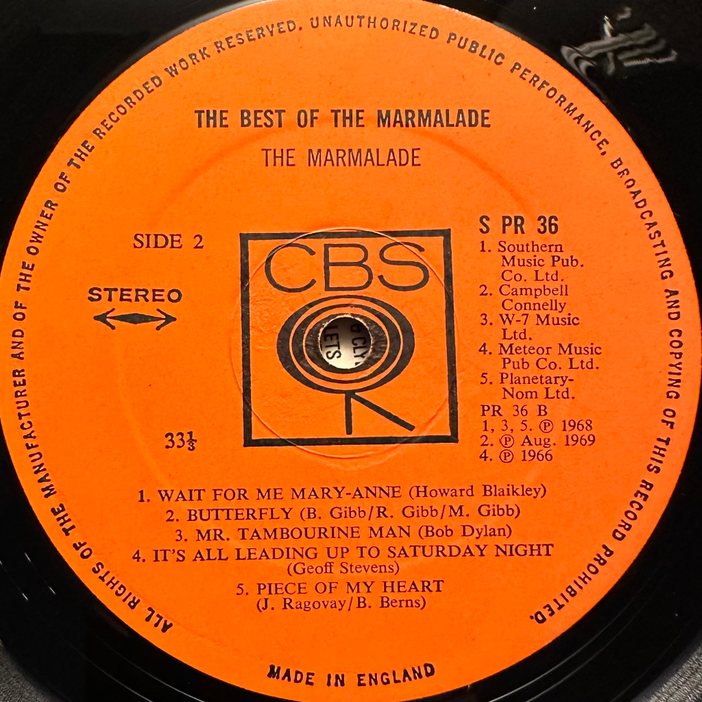 The Marmalade - The Best Of The Marmalade (Англия 1970г.)