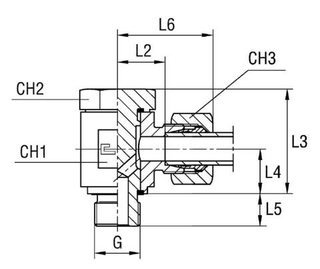 Соединение JE DL15 BSP 1/2 (в сборе)
