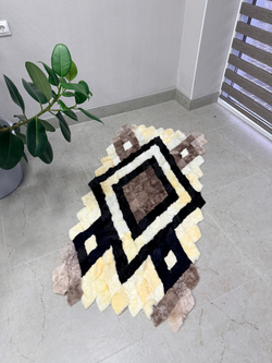 Меховой Коврик прикроватный накидка на кресло из овчины