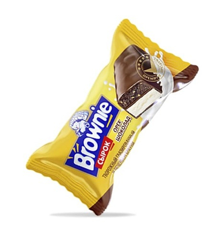 Сырок творожный глазированный "Брауни" Орех шоколад 15% 65г. Брест