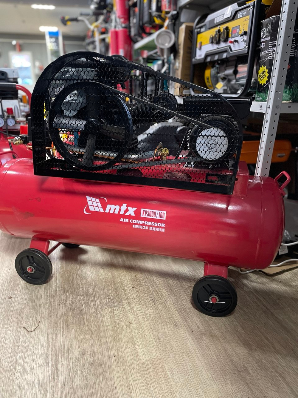 Компрессор воздушный МТХ КР3000/100, ременный привод