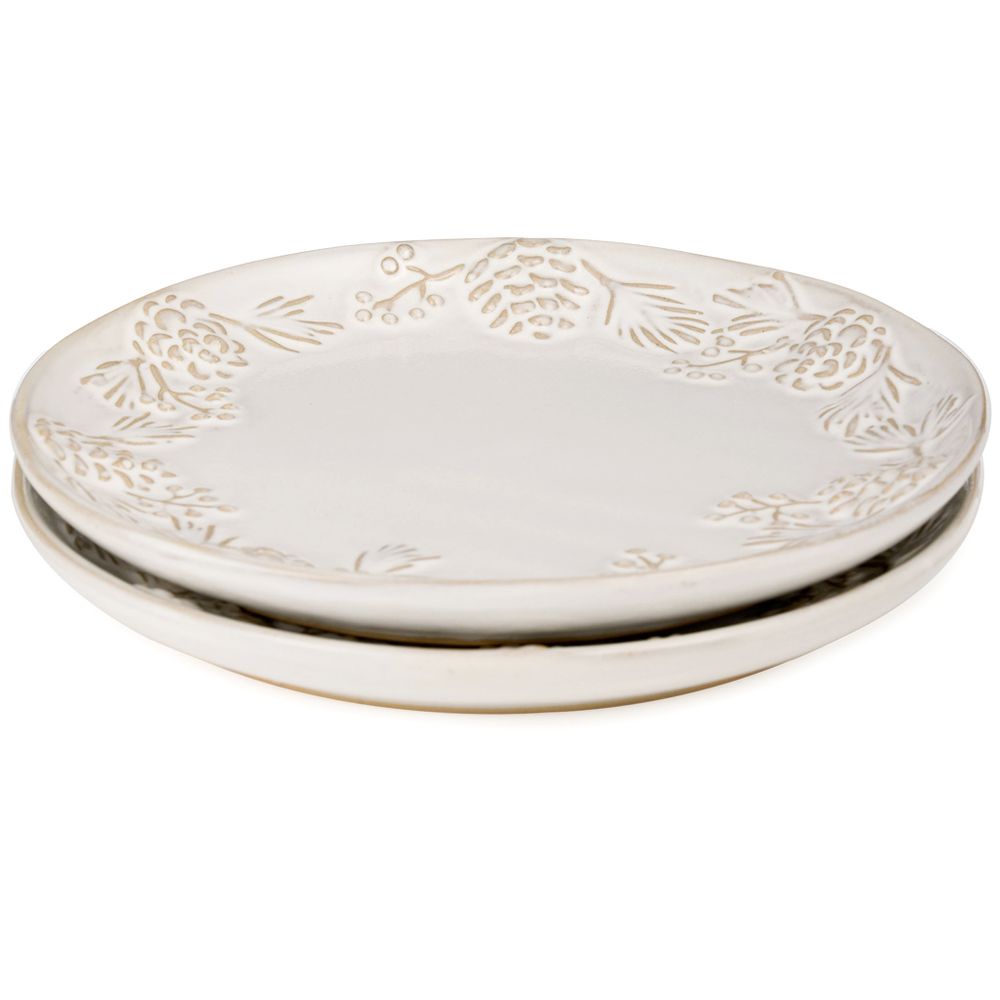 НАБОР ТАРЕЛОК ЗАКУСОЧНЫХ КОЛЛЕКЦИЯ "PINE CONES", 2 ШТ. / 20,7*2,5 СМ