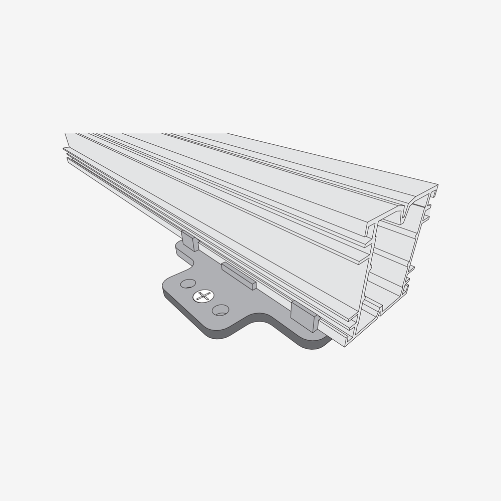 Крепежная пластина для алюминиевой лаги Rus Decking