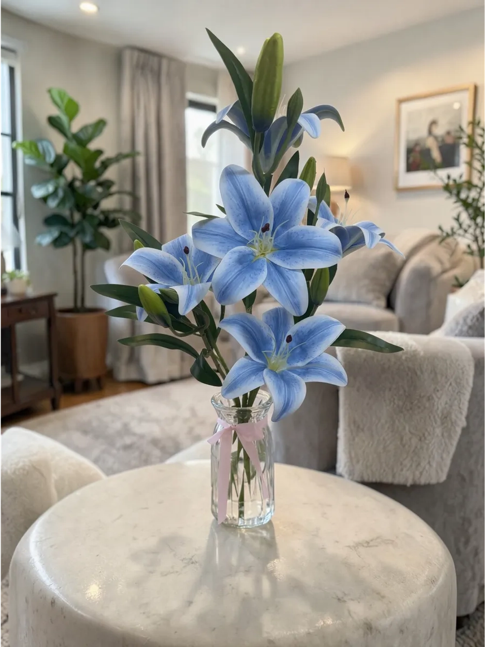 Букет искусственных лилий