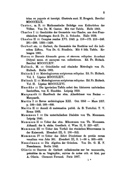 Die Zahlzeichen und das elementare Rechnen der Griechen und Römer und des christlichen Abendlandes vom 7. bis 13. Jahrhundert | G. Friedlein