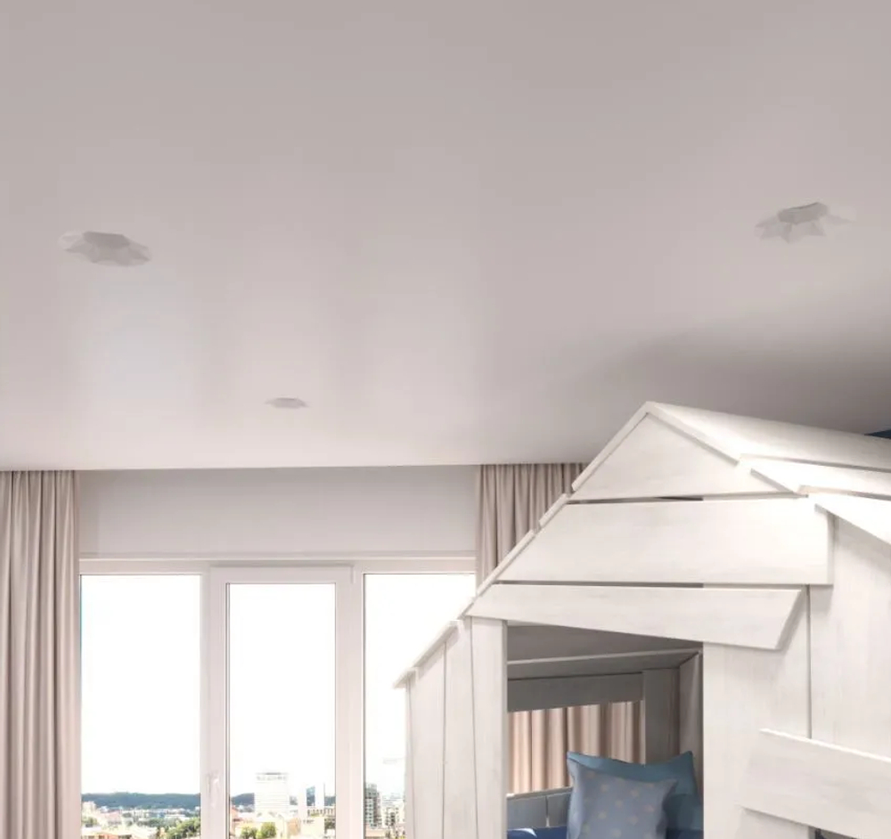 Светильник гипсовый встраиваемый Stellanova ELEKTRA POLY sn016 140х140х50мм со светодиодной лампой MR16 GU10 7W 2800K Ra>80