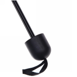 Зонт механический ветроустойчивый, матовая ручка «BESTzontik» цветы на сером, длина 25см, d-110см