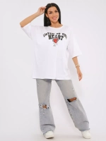 Футболка женская оверсайз принт