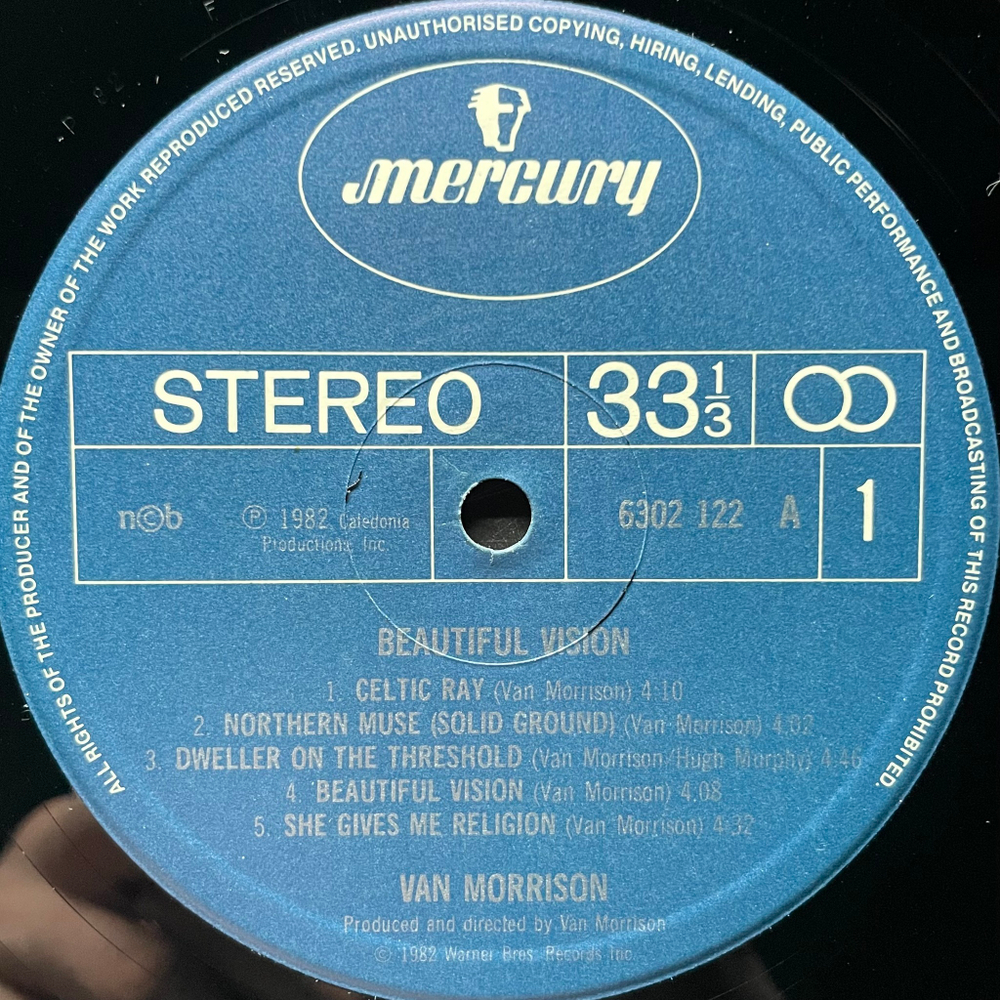 Van Morrison ‎– Beautiful Vision (Скандинавия 1982г.)
