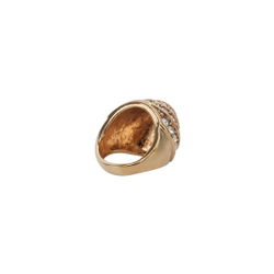 "Ландэ" кольцо в золотом покрытии из коллекции "Франциска" от Jenavi