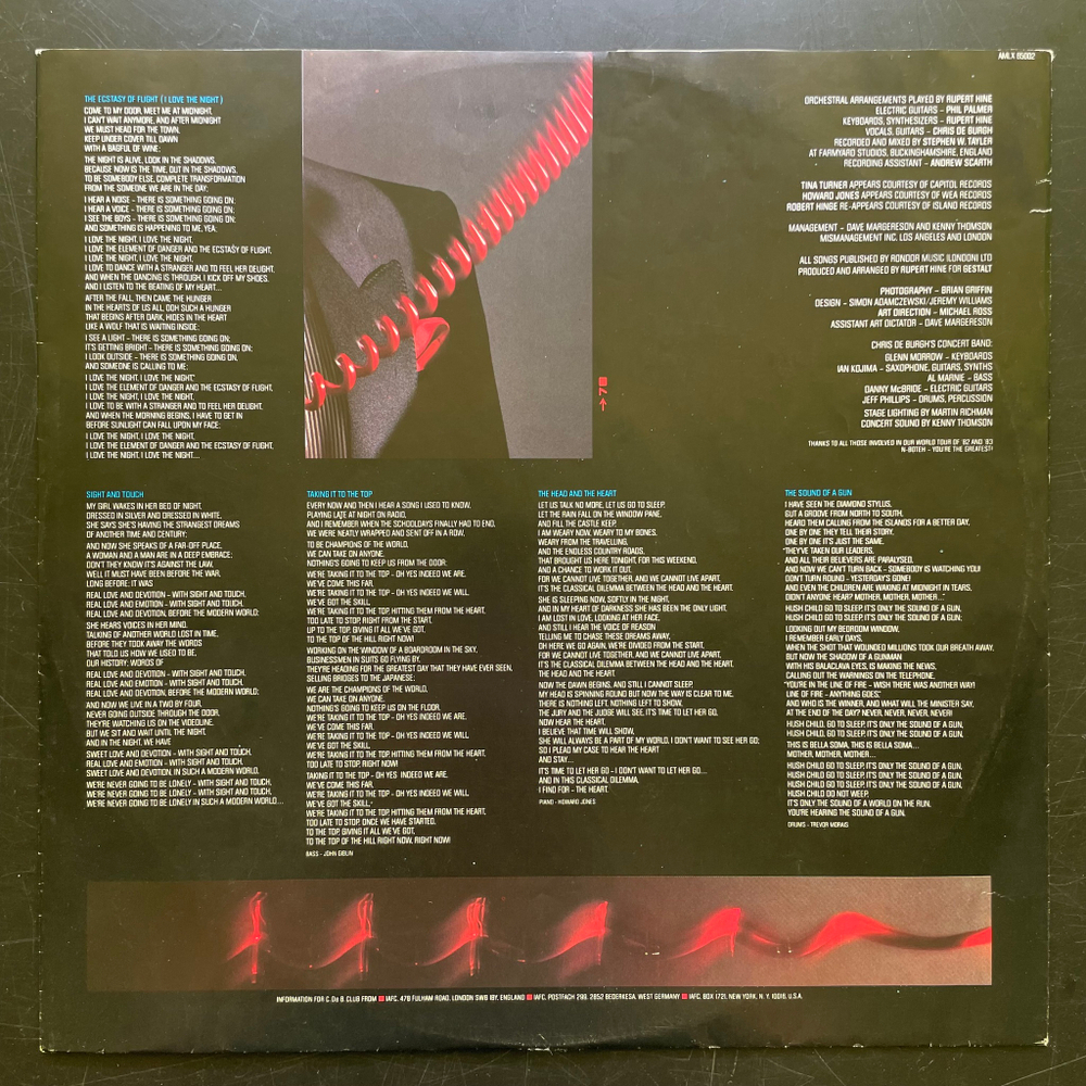 Chris de Burgh - Man On The Line (Голландия 1984г.)