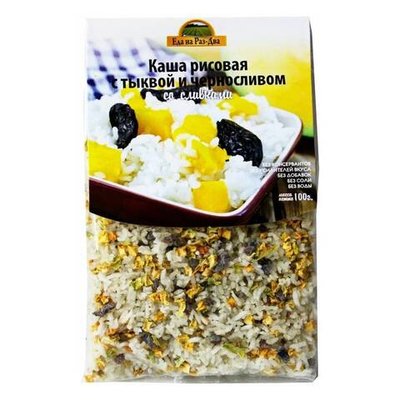 Каша рисовая с тыквой и черносливом 100 г ("Здоровая Еда")