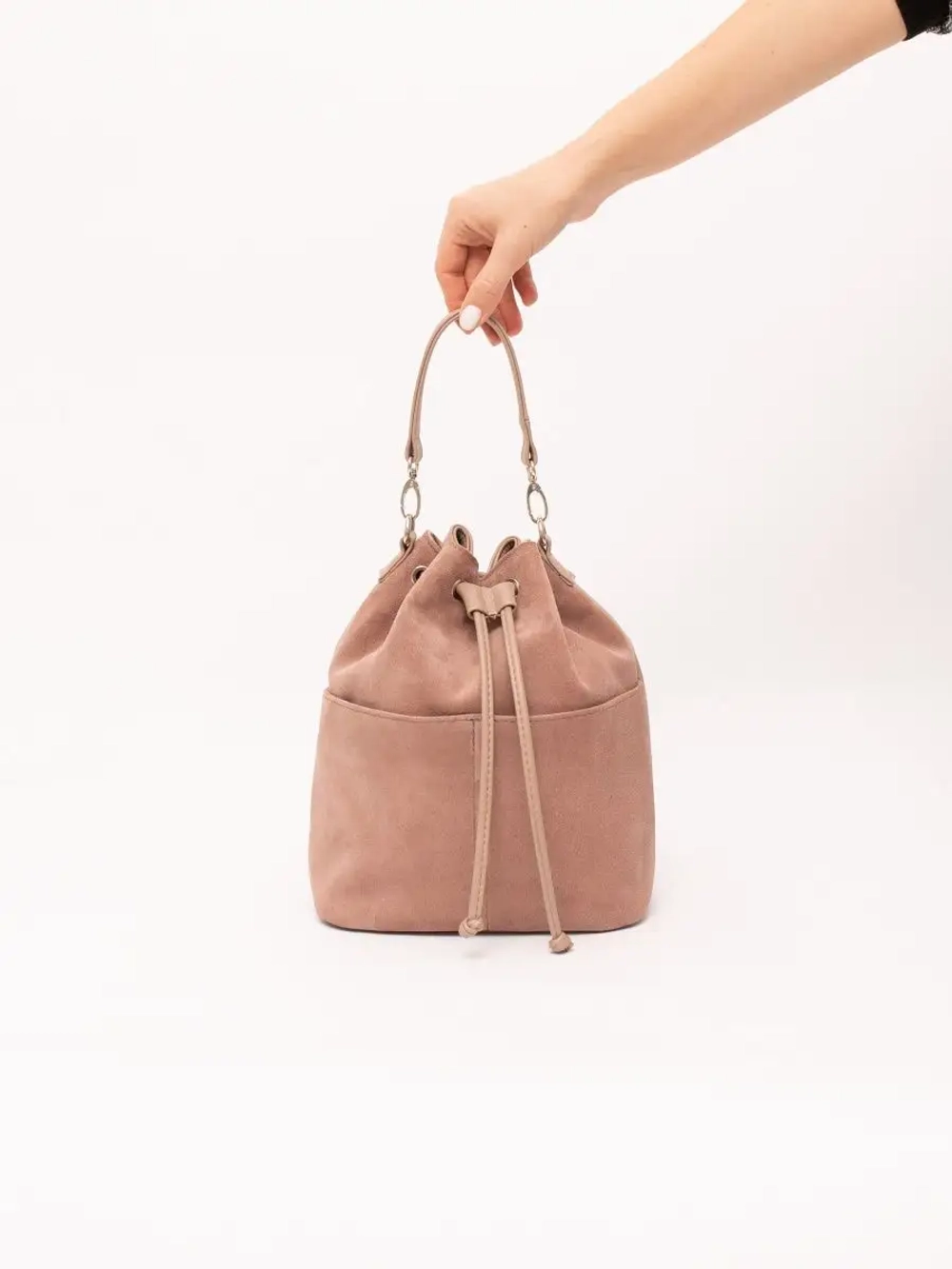 сумка через плечо маленькая натуральная замша