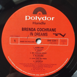 Винтажная виниловая пластинка LP Brenda Cochrane In Dreams (UK 1991)