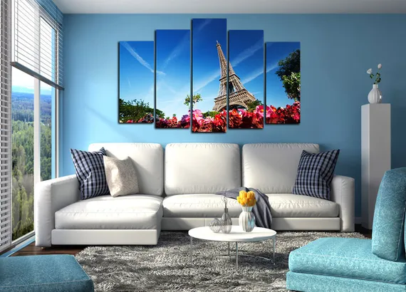 Модульная картина "Башня в Париже"