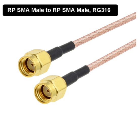 SMA кабель-удлинитель RG316 (тип C) 20 см