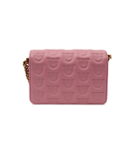 Кожаная сумка-мессенджер LOVE CLICK MINI LO Pinko - розовый(100067 A17D)