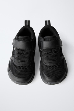 ZARA СПОРТИВНЫЕ КРОССОВКИ BAREFOOT, ЧЕРНЫЙ
