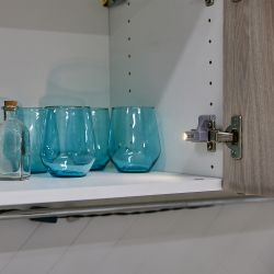 ULK-C02 23A GREY SET2 Светильник светодиодный пушлайт на петлю в кухонный шкаф. на батарейке 23A в-к. Набор из 2 шт. Серый. ТМ Uniel