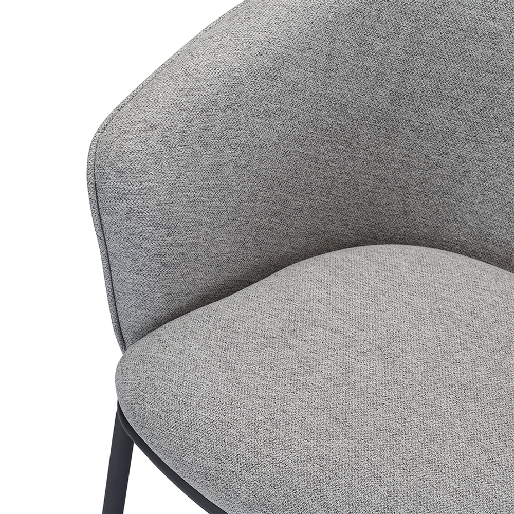 Стул paal, шенилл, серый