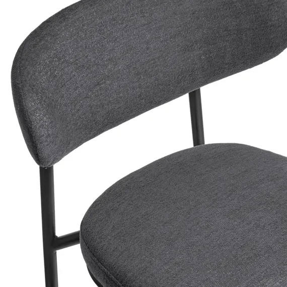 Стул Arvo серый шенилл с черными ножками