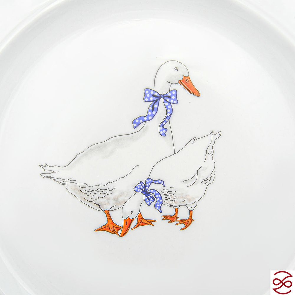 Блюдо круглое 32 см Repast Гуси