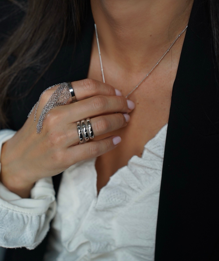 Кольцо Boho silver