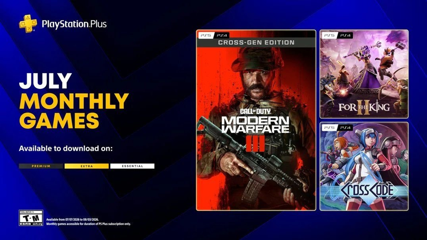 В июле в PS Plus добавят Call of Duty: Modern Warfare 3, For the King 2 и CrossCode