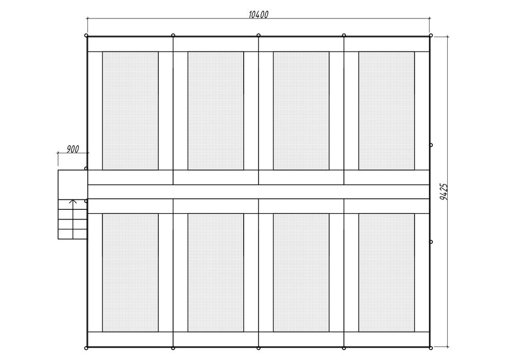 Батутный комплекс из 8-ми батутов - аттракцион для бизнеса