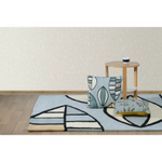 Ковер шерстяной ручной работы с принтом "Гармония тайги", 200х280 см