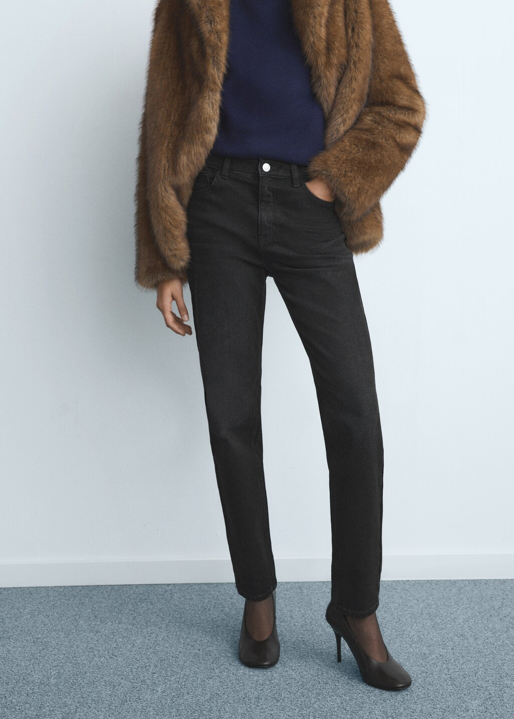 Комфортные джинсы Newmom с высокой талией