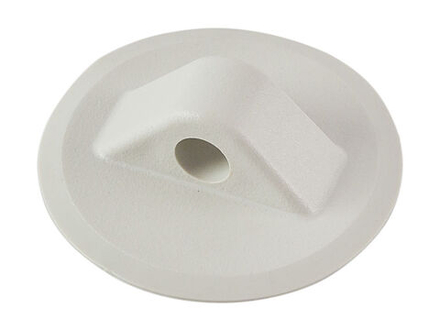 Крепление леера круглое, белое