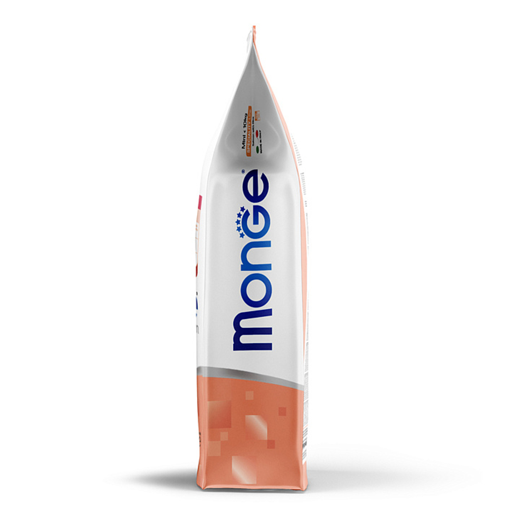 Сухой корм для щенков мелких пород из лосося с рисом Monge Dog Speciality Line Monoprotein 7,5кг