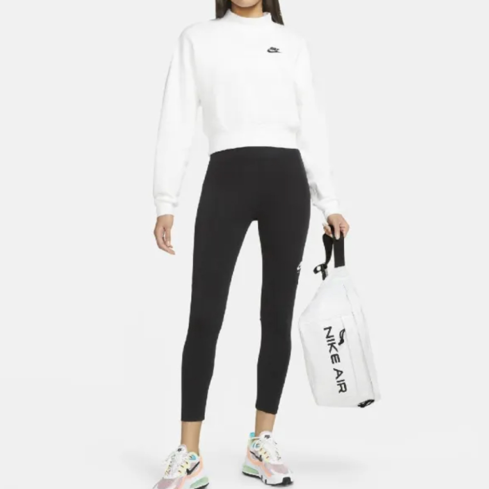 Nike Polyester Crossbody Bag, Shoulder Bag, Sling Bag, Fanny Pack Small Unisex Gray White