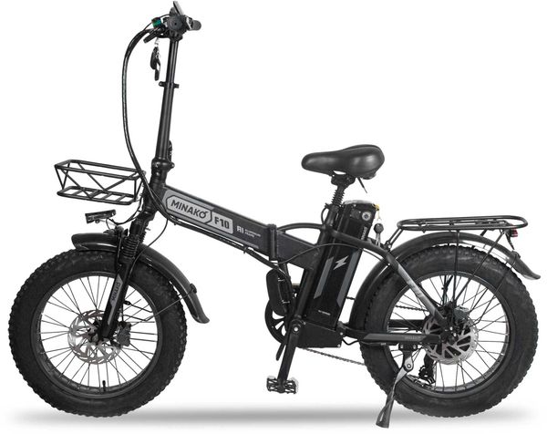Электровелосипед Minako F10 Pro 2025 года (48V/20Ah) - Черный обод фото №2