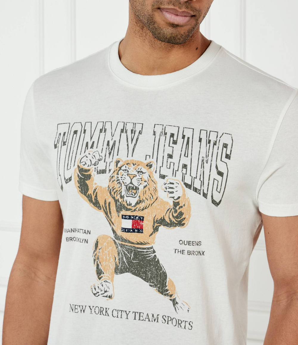 Футболка Tommy Jeans - экрю(DM0DM20818)