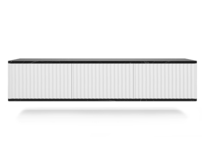 Подвесная тумба под телевизор ROYAL 5030 эко (Мрамор Неро)