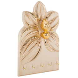 Полка-ключница Зарничка Блум Айвори Мраморное золото