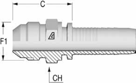 Фитинг DN 08 JIC (Ш) 9/16 ALFAGOMMA