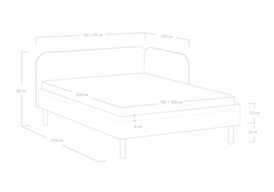 Кровать Julia (140x200)