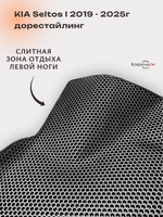 Передние автомобильные коврики ЭВА с бортами для KIA Seltos I (19-25г.) дорестайлинг