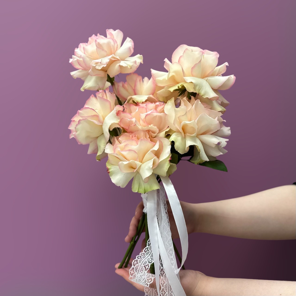 Букет невесты из французских роз #55