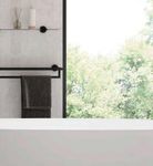 Полка для полотенец 655 мм нерж. сталь NIZA 16853.N чёрный