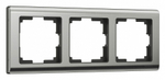 Рамка на 3 поста Werkel Metallic (глянцевый никель) W0031602