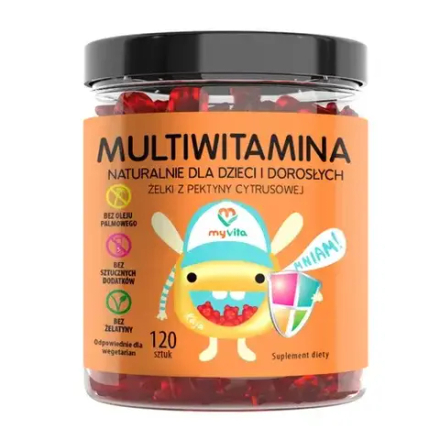 MyVita Multivitamin натуральные желейные рулеты, 120 шт.