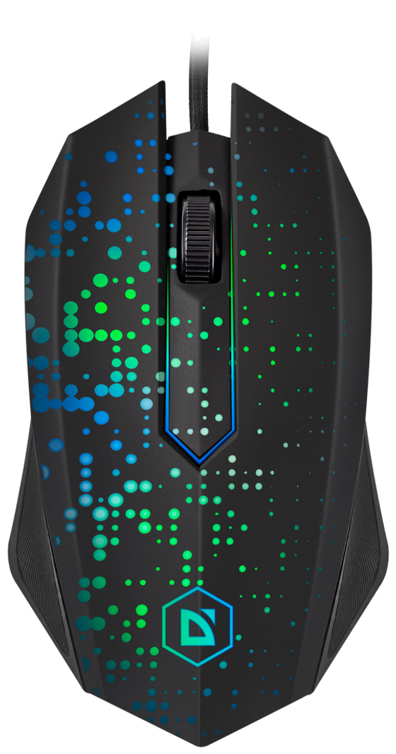 Defender проводная оптическая Event MB-754 7цветов,3кнопки,1000dpi,черный 52754 Мышь