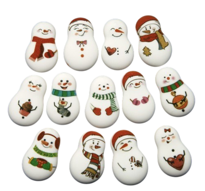 Сахарные фигурки «Снеговики», 15 шт