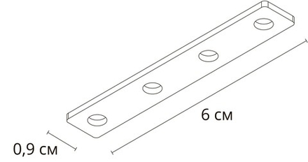 Коннектор прямой для магнитного шинопровода Arte Lamp LINEA-ACCESSORIES