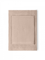 Набор полотенец вафельных 2шт DeNASTIA для бани/сауны 300gsm 70x140/50x90, 100% хлопок, бежевый