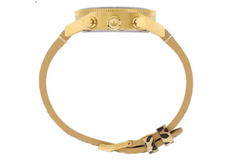 Adidas Originals FASHION Wrist Watch Quartz Movement Leather Strap 43mm Gold Dial Men"s Watches 100m Water Resistant